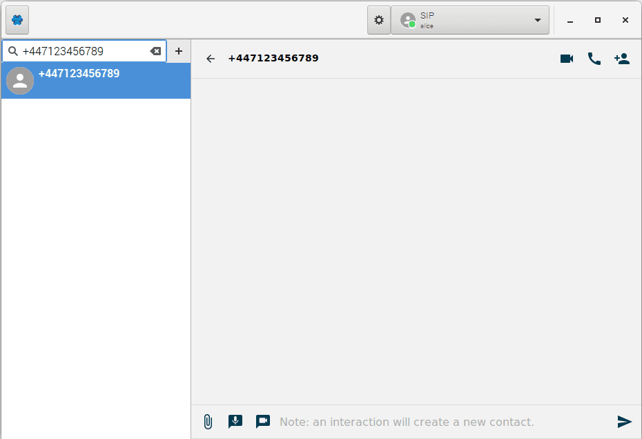 Click on the phone handset icon at the top right to call the number.