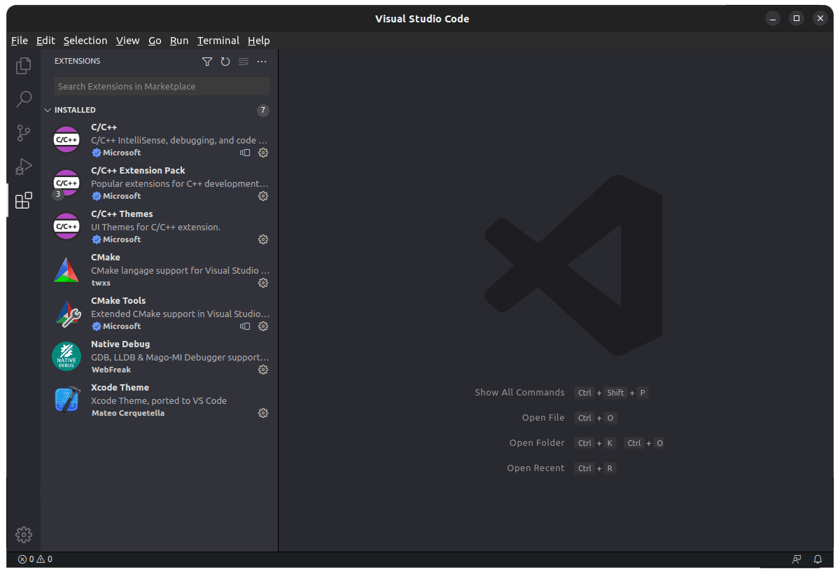 Microvisor Remote Debugging with VSCode: select and install the extensions you need.