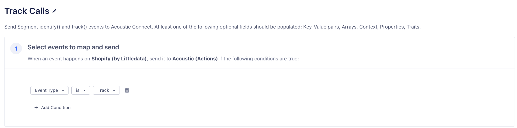 the Segment UI showing mapping options.