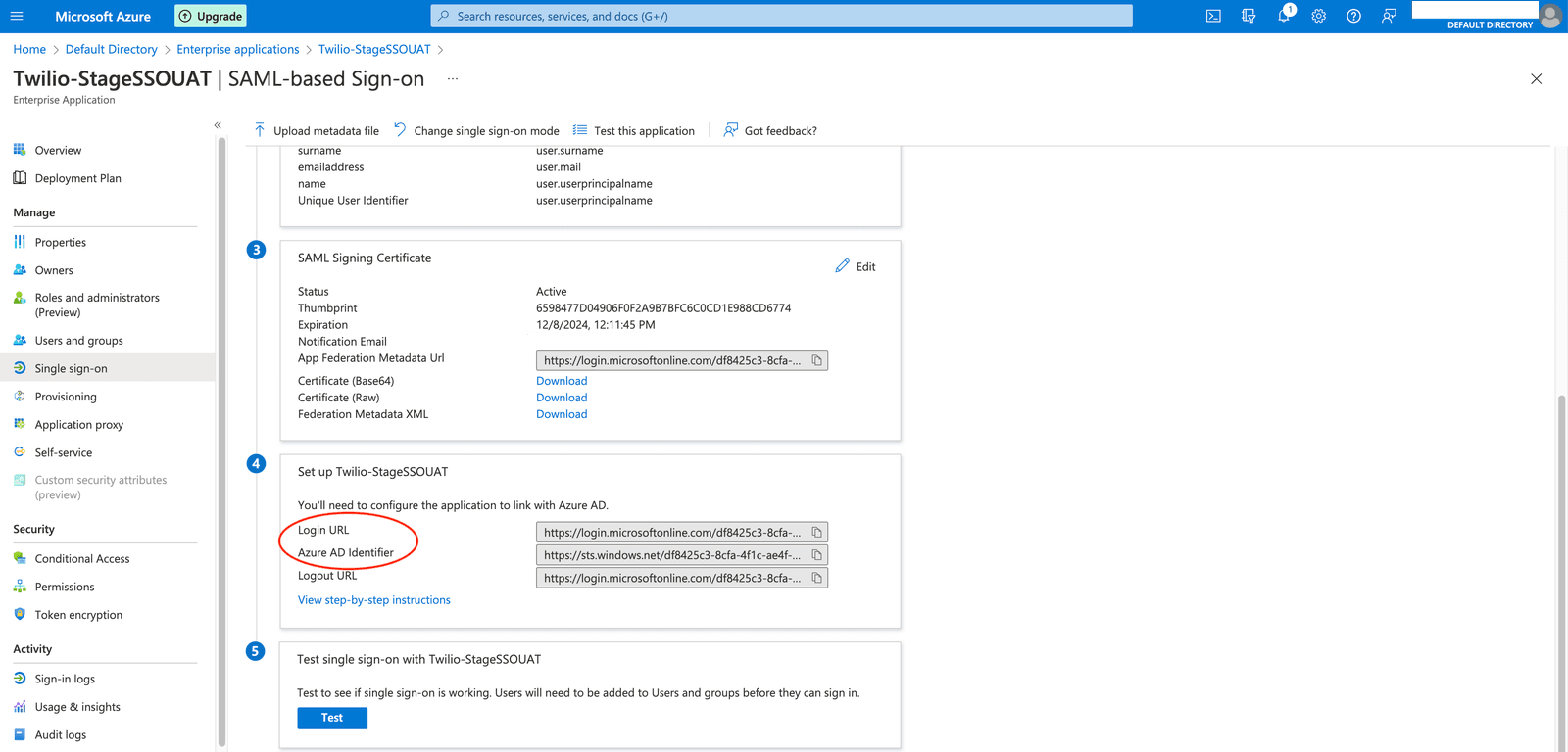 SSO-AzureAD-Copy IdP Metadata.
