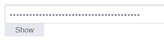 Hidden password field with show button.