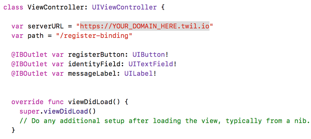 Twilio Notify Functions URL.