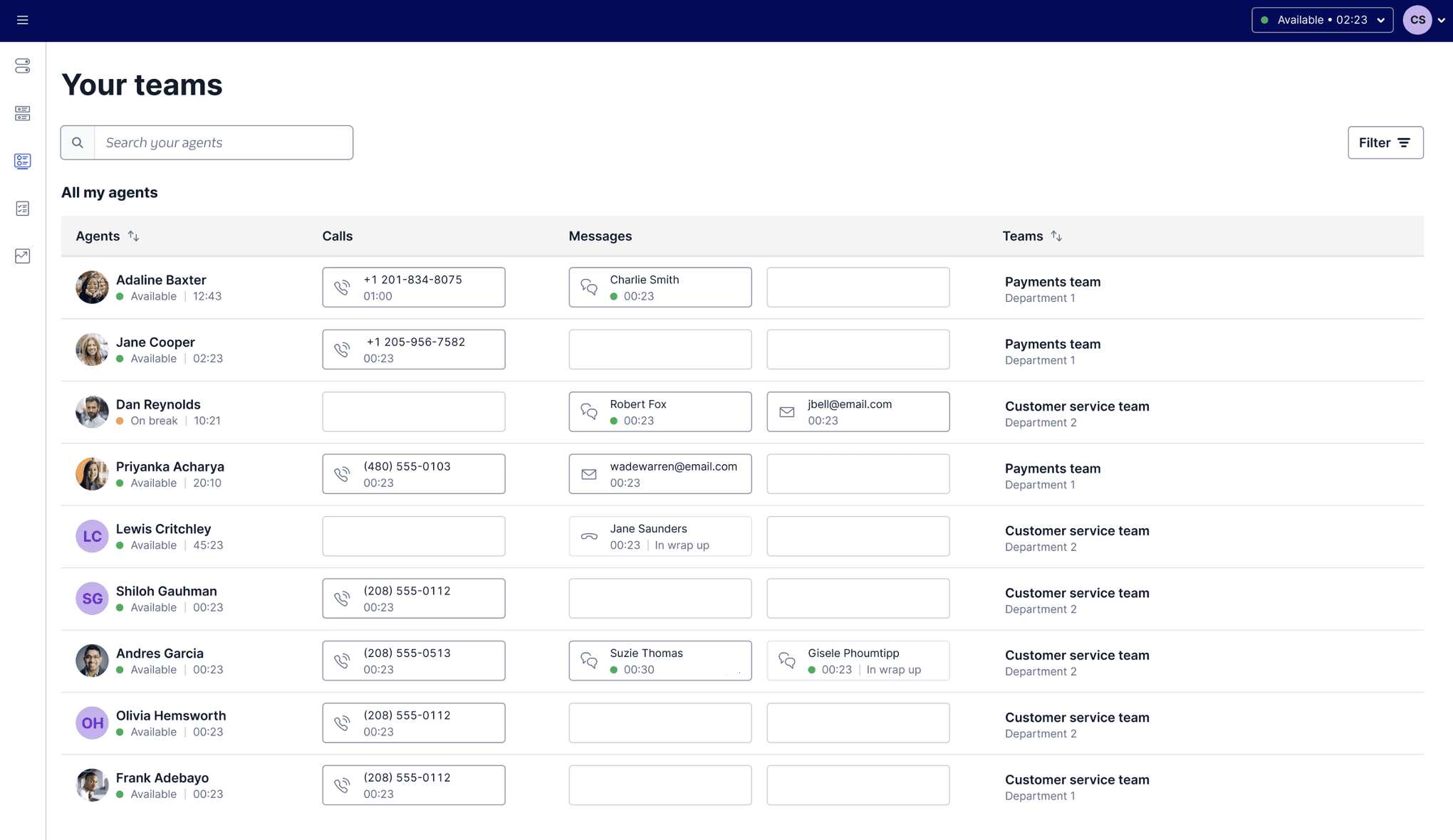 Teams view beta.