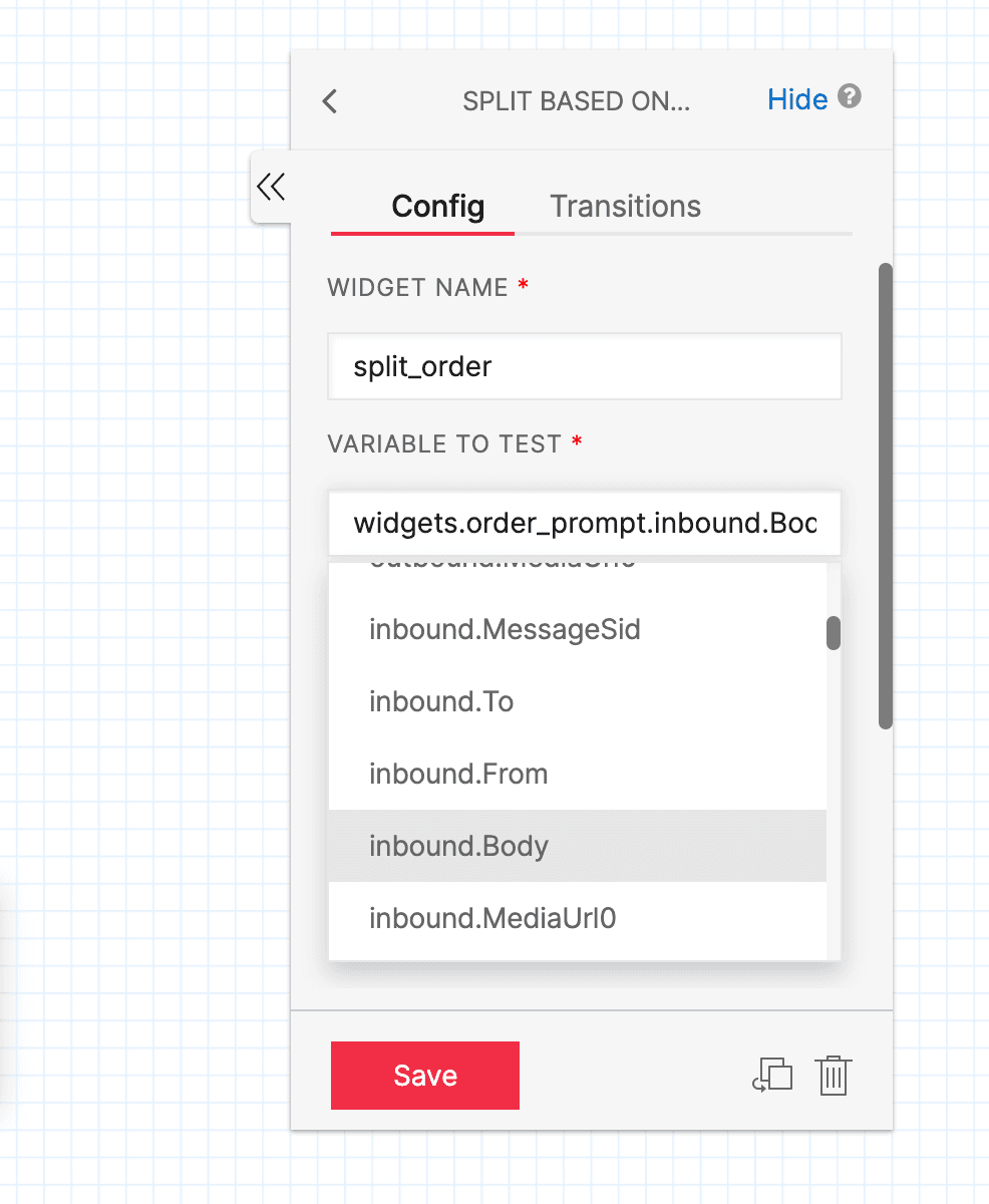 Twilio Studio flow with call_barista, announce_connect, and connect_to_barista widgets.
