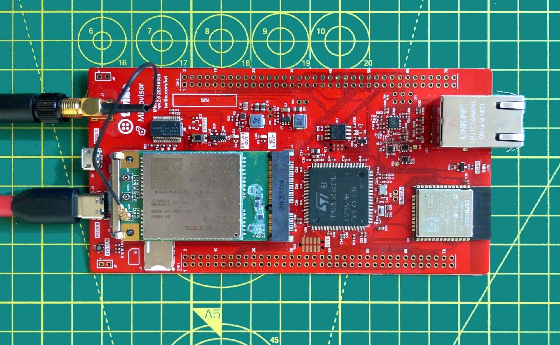 The Microvisor Nucleo Development Board.
