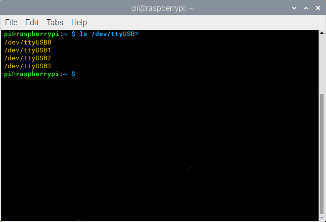u-blox EVK-R5 developer kit -- find the device on your Linux computer.