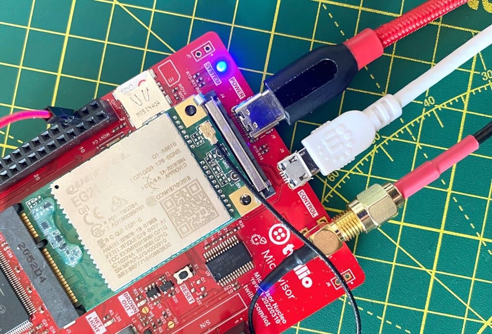 Microvisor Nucleo Development Board WiFi setting via UART.