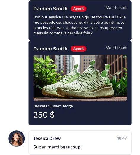 Digital concierge service that enables customer service reps to proactively engage customers by sending pictures and videos over digital channels Digital concierge service that enables customer service reps to proactively engage customers by sending pictures and videos over digital channels