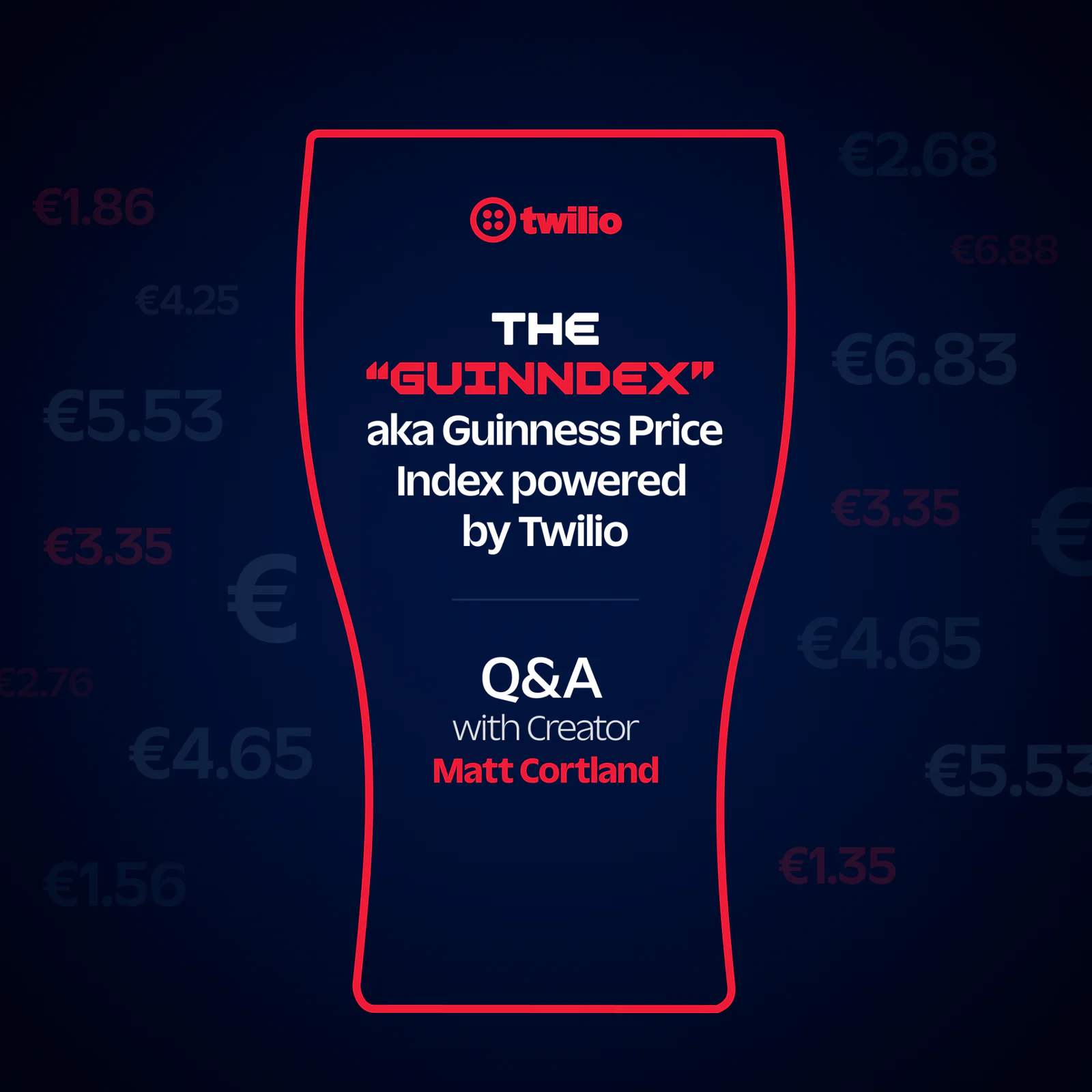 The Guinness Price Index by Twilio, with a Q&A with creator Matt Cortland.