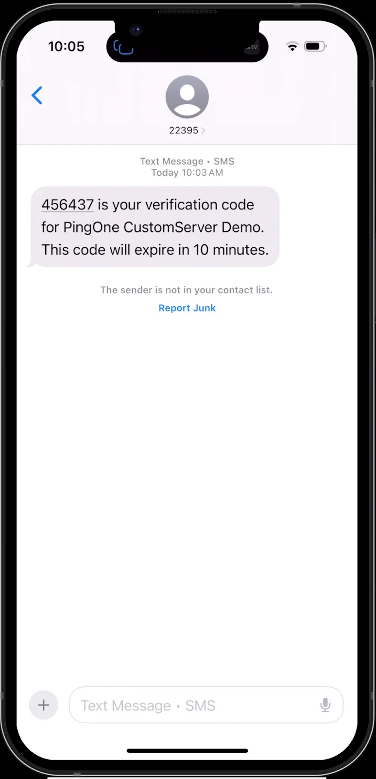 OTP received for Device Pairing