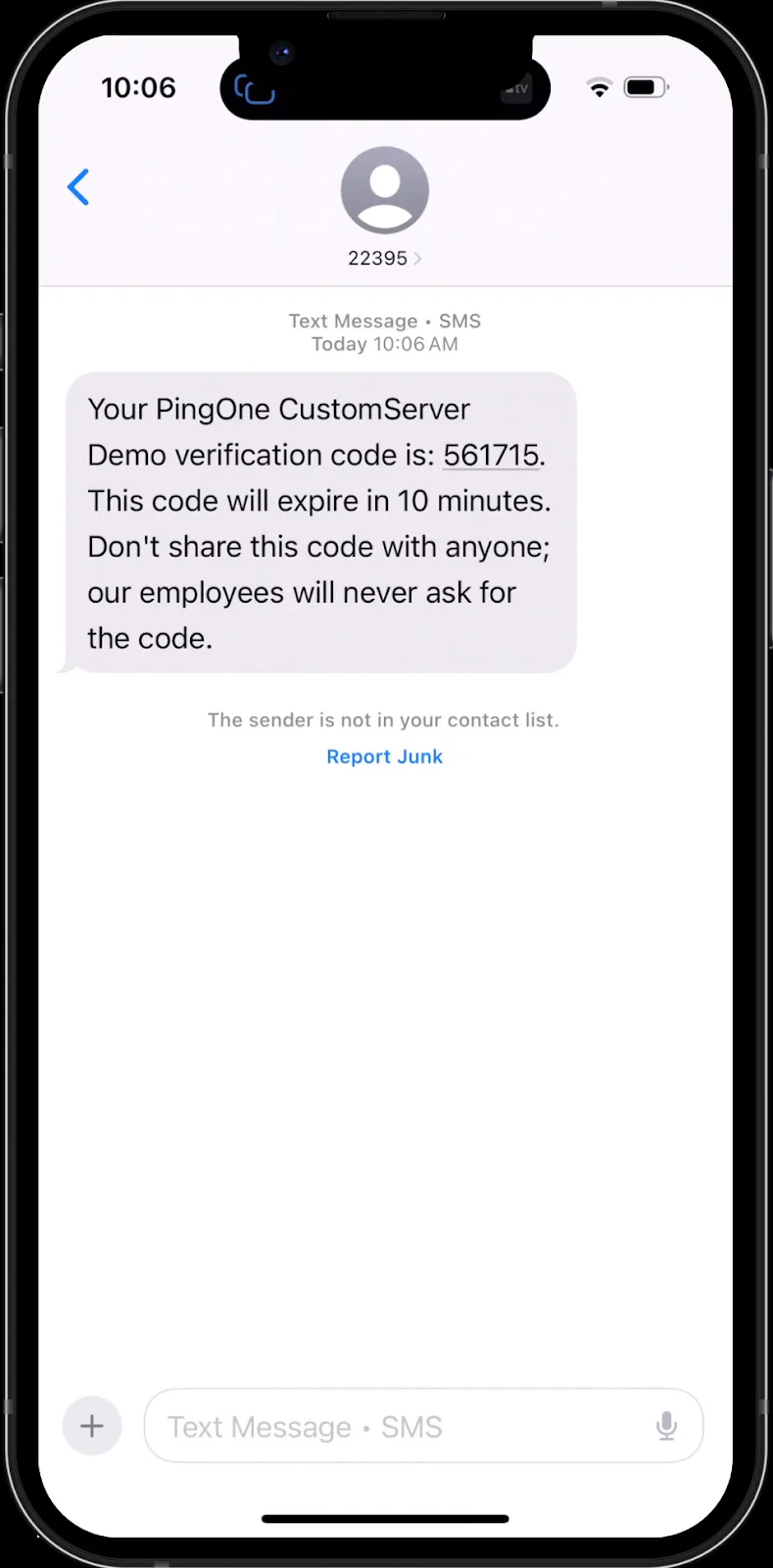 otp received for strong authentication