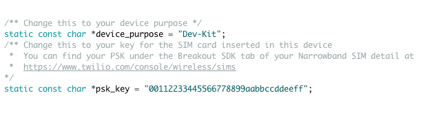 Changing Breakout SDK psk_key