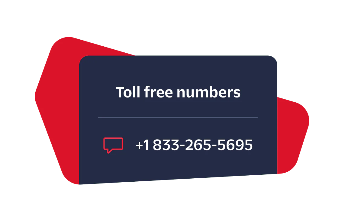 Customer Service Toll-Free Number Image showing a toll-free phone number for customer service