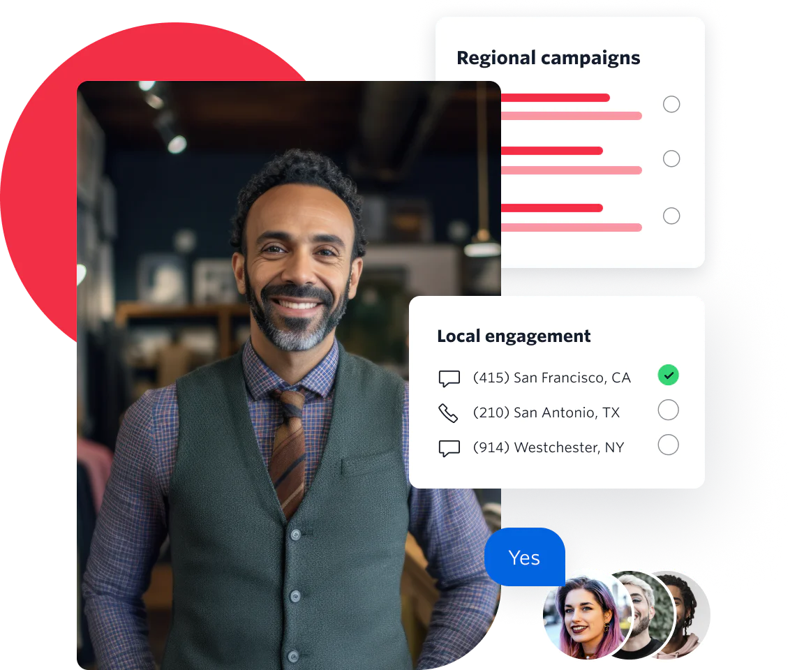 Image showing that you can build regional campaigns that support a  local messaging experience for greater consumer trust and engagement.