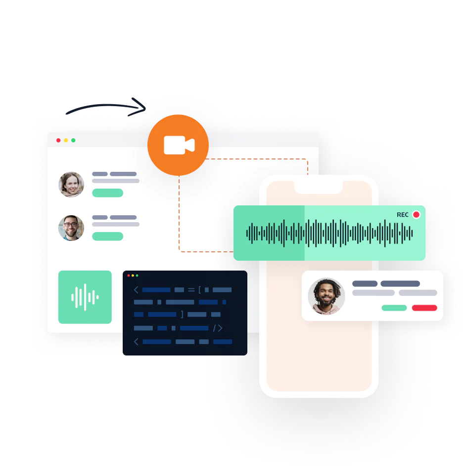 UI showing Twilio’s Voice and Video SDKs building WebRTC-powered applications without the hassle of building from scratch
